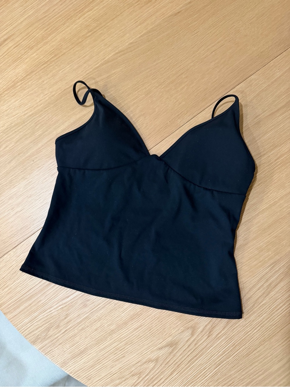 Garage Black Spaghetti Strap V-Neck Tank